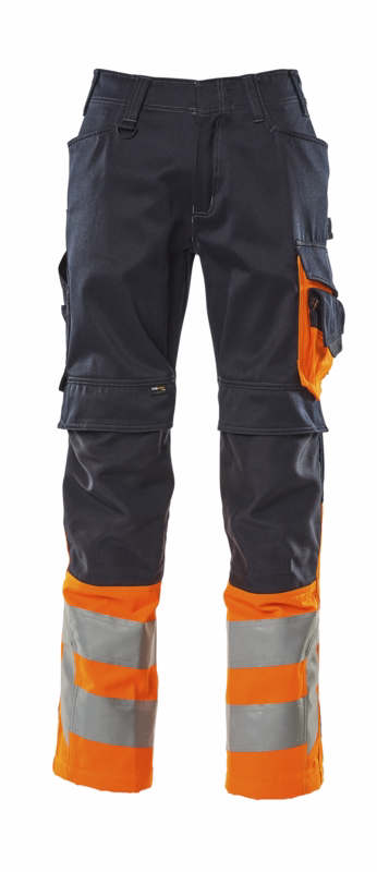 Arbejdsbuks Hi-vis 15679 mørk marine/orange, str. 90C47