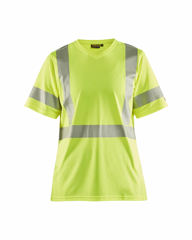 T-shirt Dame Hi-vis 3336 gul, str.XS