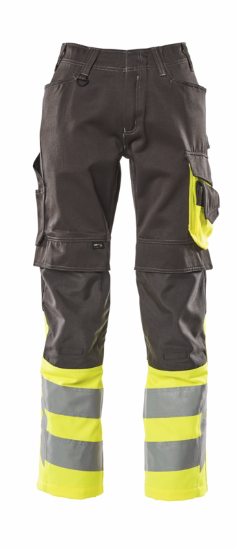Arbejdsbuks Hi-vis 15679 mørk antracit/gul, str. 90C48
