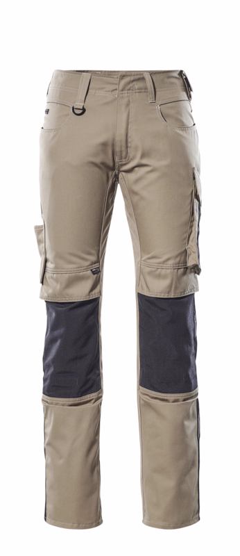 Arbejdsbuks 12679 lys kaki/sort, str. 76C48