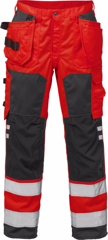 Arbejdsbuks Hi-Vis 100974 Rød/sort, str. C48