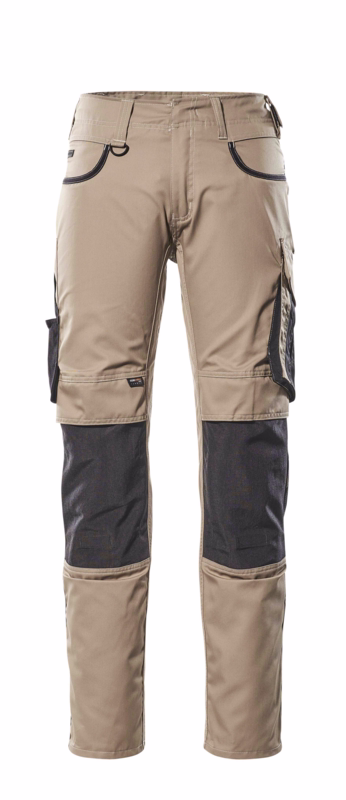 Arbejdsbuks 13079 lys kaki/sort, str. 82C42
