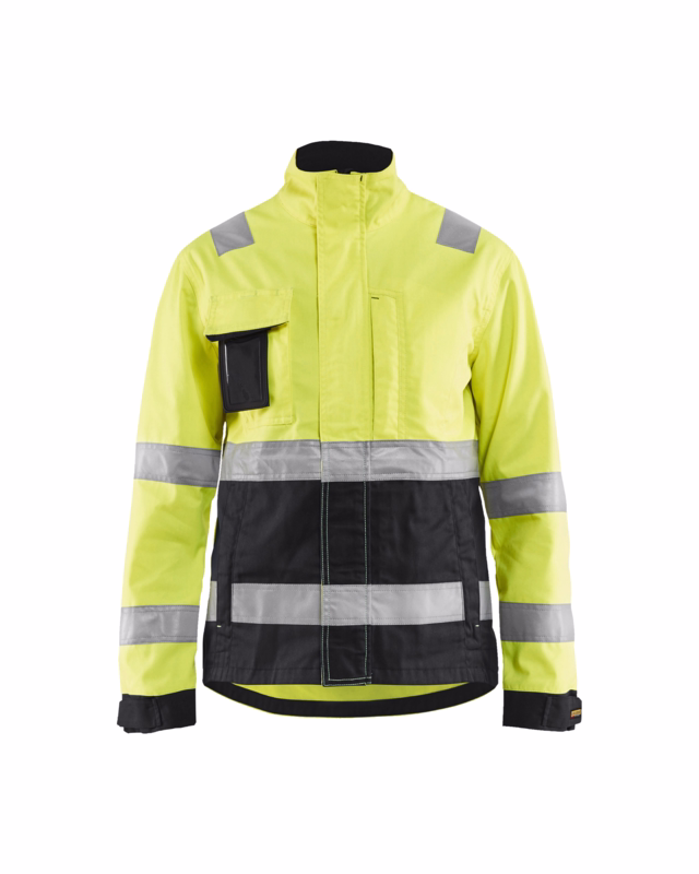 Arbejdsjakke Dame Hi-vis 4903 gul/sort, str.3XL