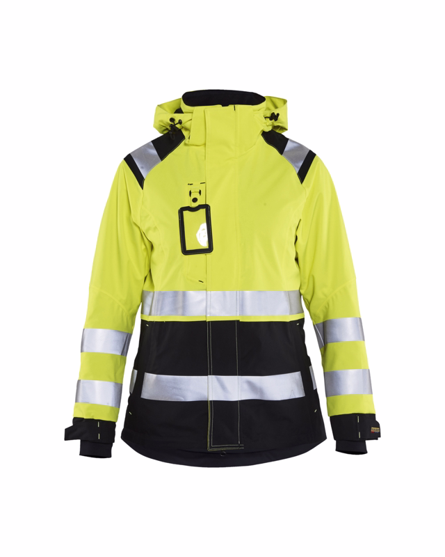 Skaljakke Dame Hi-vis 4904 gul/sort, str.L
