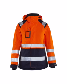 Blåkläder - Skaljakke Dame Hi-vis 4904 orange/marineblå