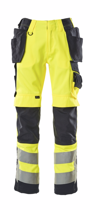 Arbejdsbuks Hi-vis 15531 gul/mørk marine, str. 82C54