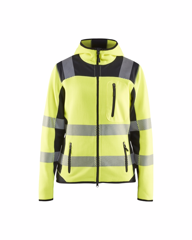 Softshell jakke Dame Hi-vis 4967 gul/sort, str.S