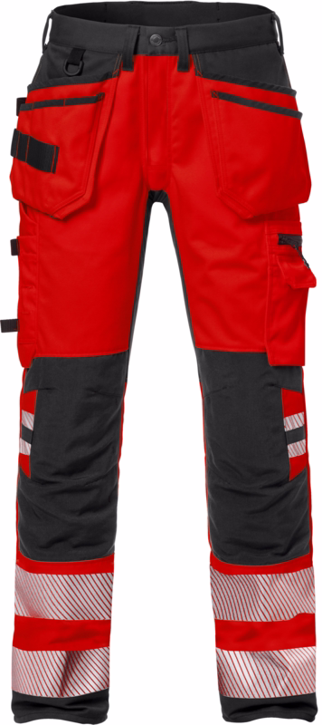 Arbejdsbuks Hi-Vis 127734 Rød/sort, str. D100