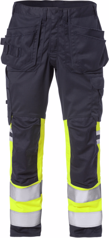 Arbejdsbuks Hi-Vis 129519 Gul/marine, str. C48