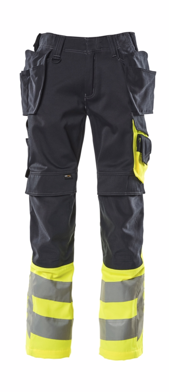 Arbejdsbuks Hi-vis 17531 mørk marine/gul, str. 76C49
