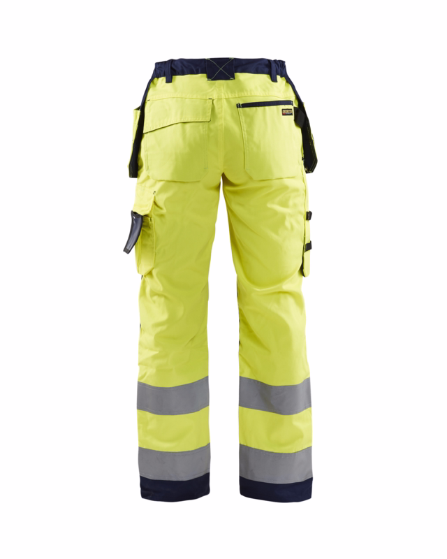 Arbejdsbuks Dame Hi-vis 7156 gul/marineblå, str.C36