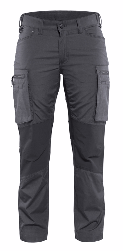 Servicebuks Dame 7159 mørk grå/sort, str.C48