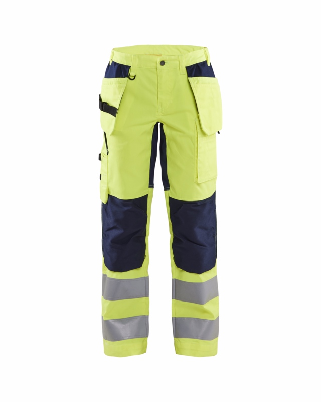 Arbejdsbuks Dame Hi-vis 7163 gul/marineblå, str.C48