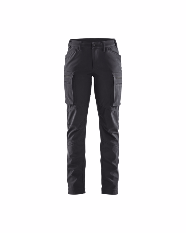 Servicebuks Softshell Dame 7177 sort, str.C32