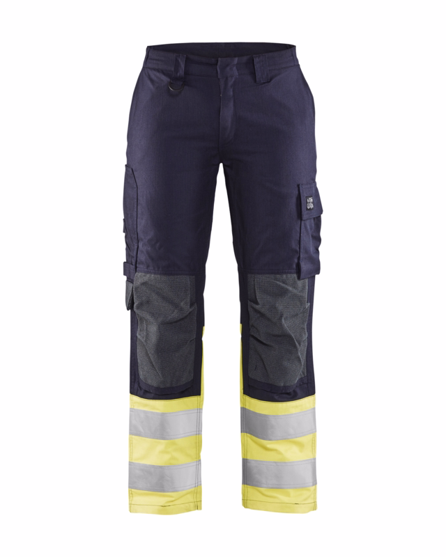 Arbejdsbuks Dame Hi-vis 7188 marineblå/gul, str. C50