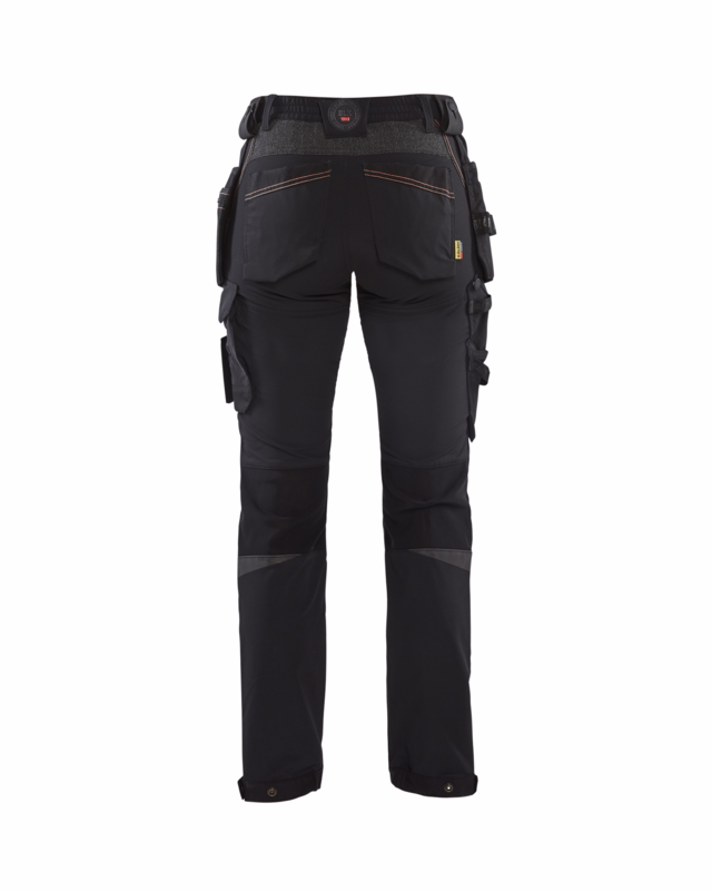 Arbejdsbuks Dame 7192 sort/rød, str.C34