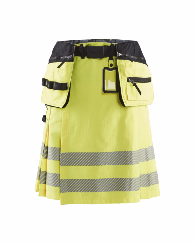 Kilt Hi-vis 1921 gul/sort, str. C58