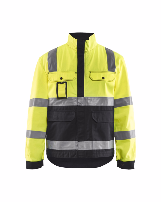 Arbejdsjakke Hi-vis 4023 gul/sort, str. 4XL