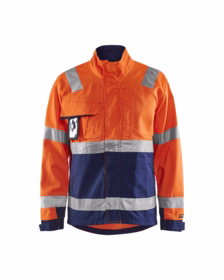 Blåkläder - Arbejdsjakke Hi-vis 4064 orange/marineblå