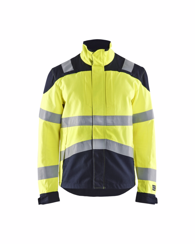 Arbejdsjakke Hi-vis 4089 gul/marineblå, str. 4XL