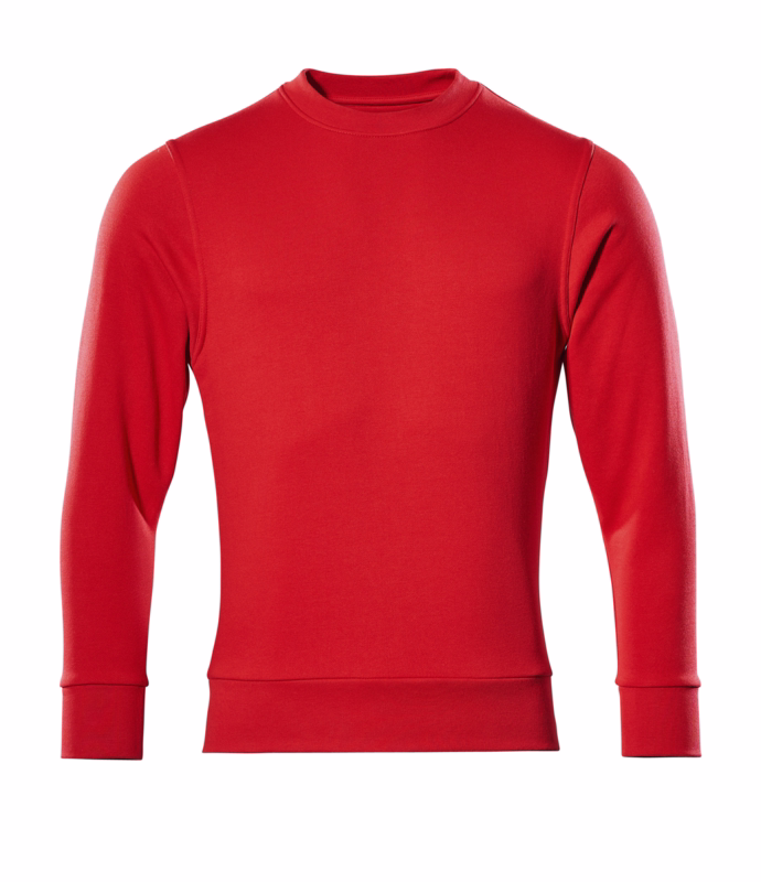 Sweatshirt 51580 signalrød, str. XS