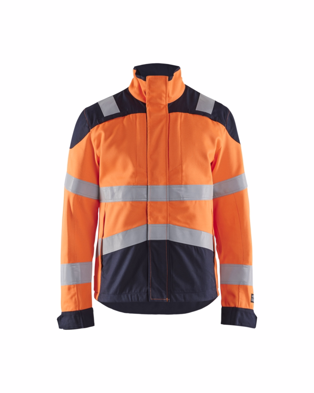 Arbejdsjakke Hi-vis 4089 orange/marineblå, str. XS