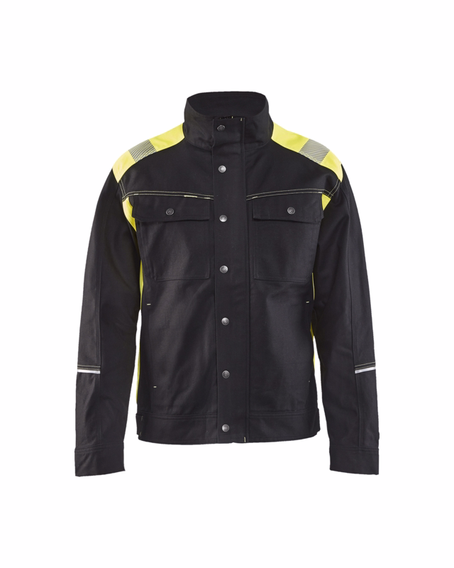 Arbejdsjakke Hi-vis 4095 sort/gul, str. XL