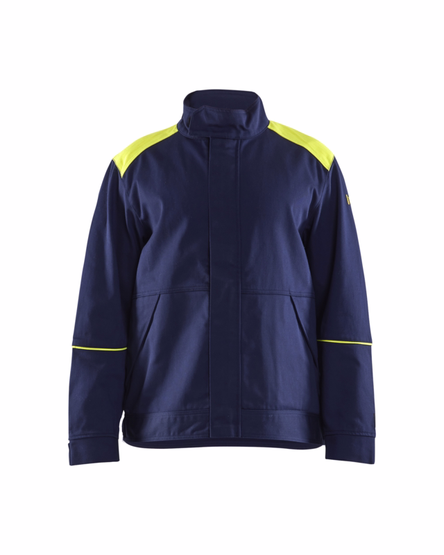 Svejsejakke 4801 marineblå/gul, str. 3XL
