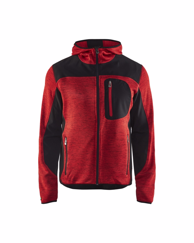 Jakke 4930 rød/sort, str. 2XL