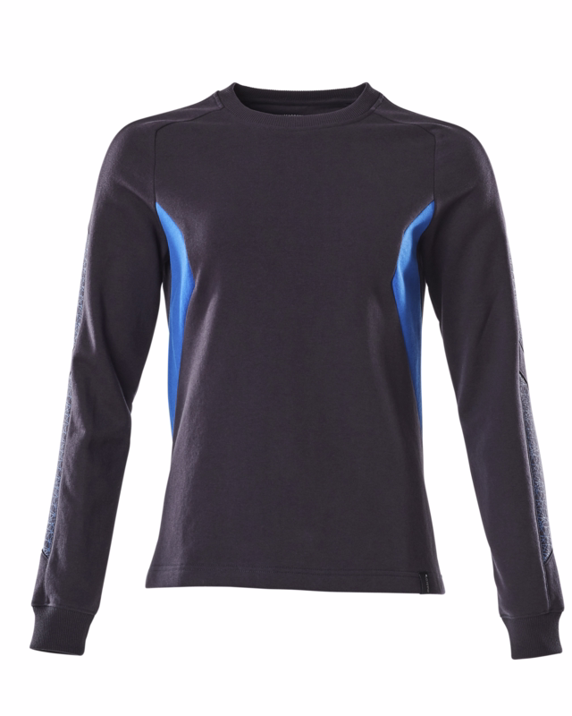 Sweatshirt Dame 18394 mørk marine/azurblå, str. S