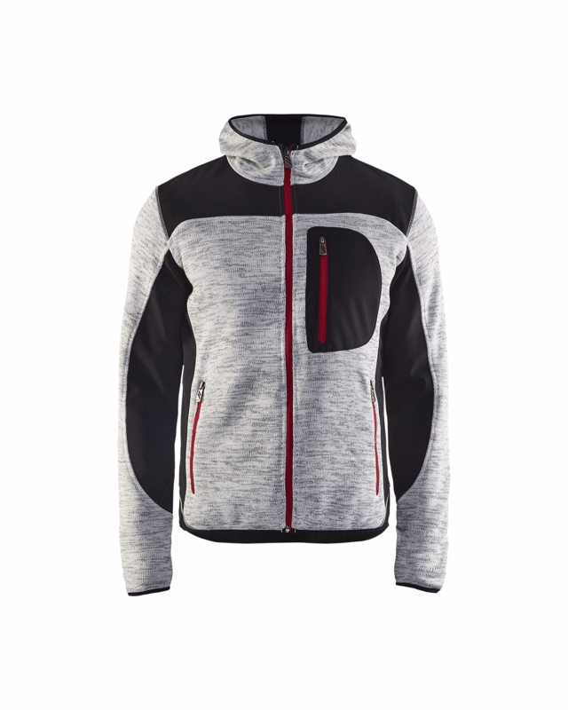 Jakke 4930 gråmeleret/sort, str. 3XL
