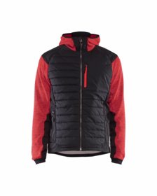 Blåkläder - Hybrid Jakke 5930 rød/sort