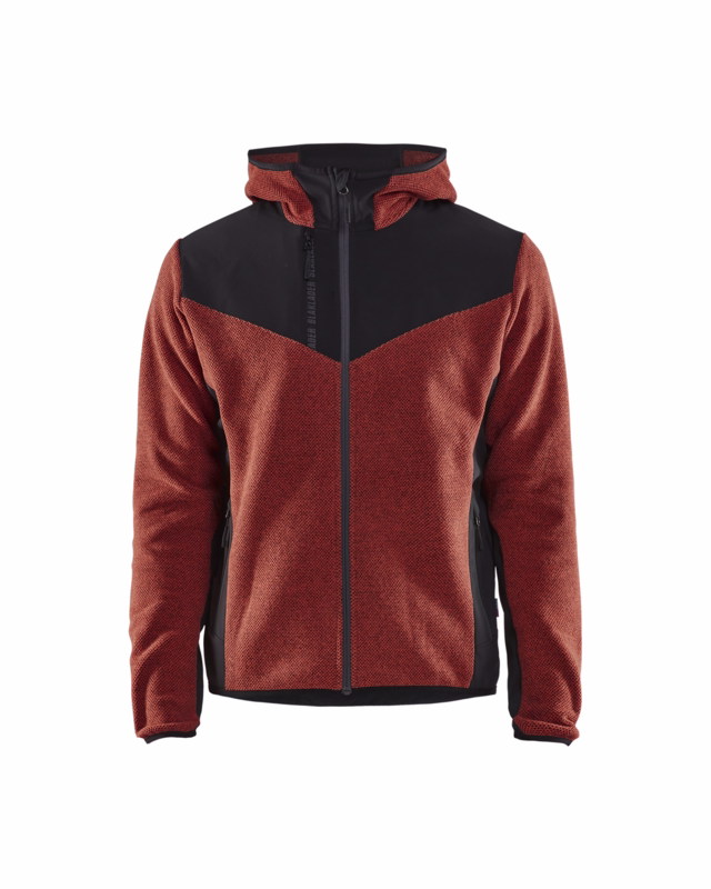 Jakke 5940 brændt rød/sort, str. 2XL