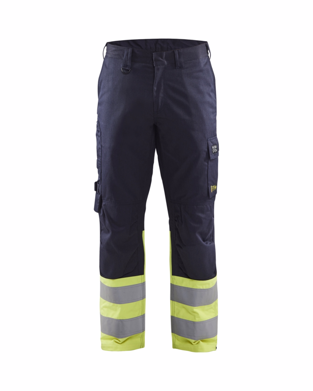 Arbejdsbuks Hi-vis 1705 marineblå/gul, str. C48