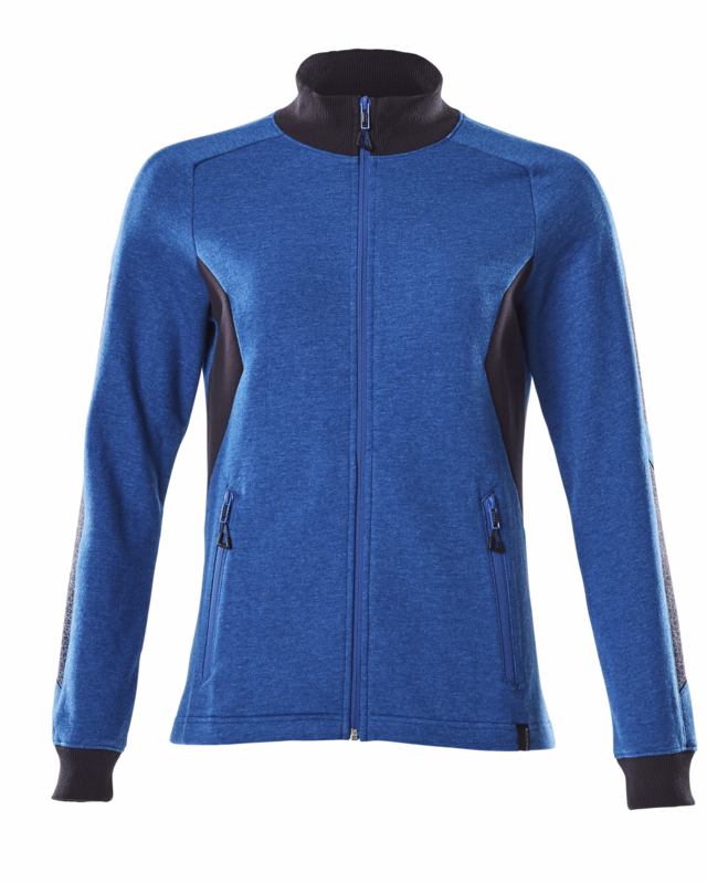 Sweatshirt Dame 18494 azurblå/mørk marine, str. XS