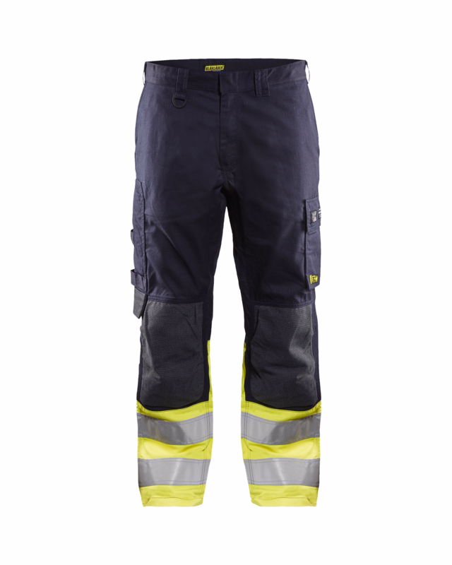 Arbejdsbuks Hi-vis 1488 marineblå/gul, str. D100