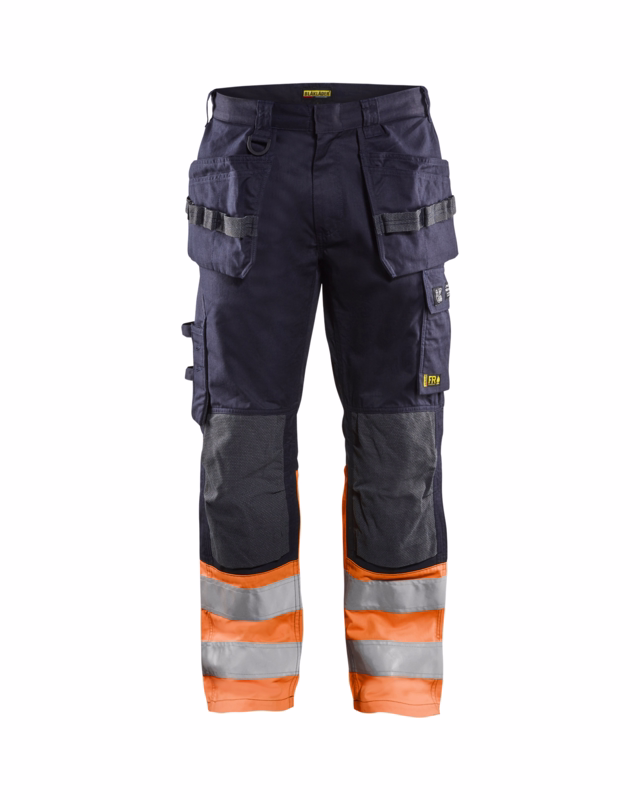 Arbejdsbuks Hi-vis 1489 marineblå/orange, str. D100