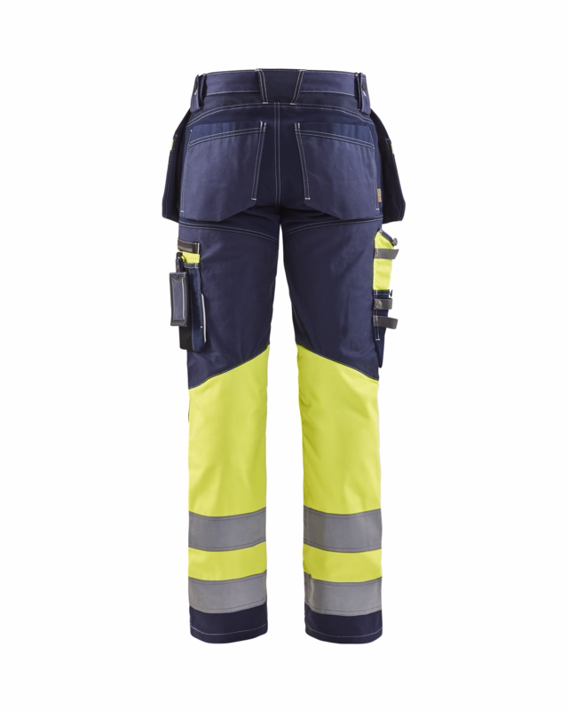 Arbejdsbuks Hi-vis 1794 marineblå/gul, str. C62