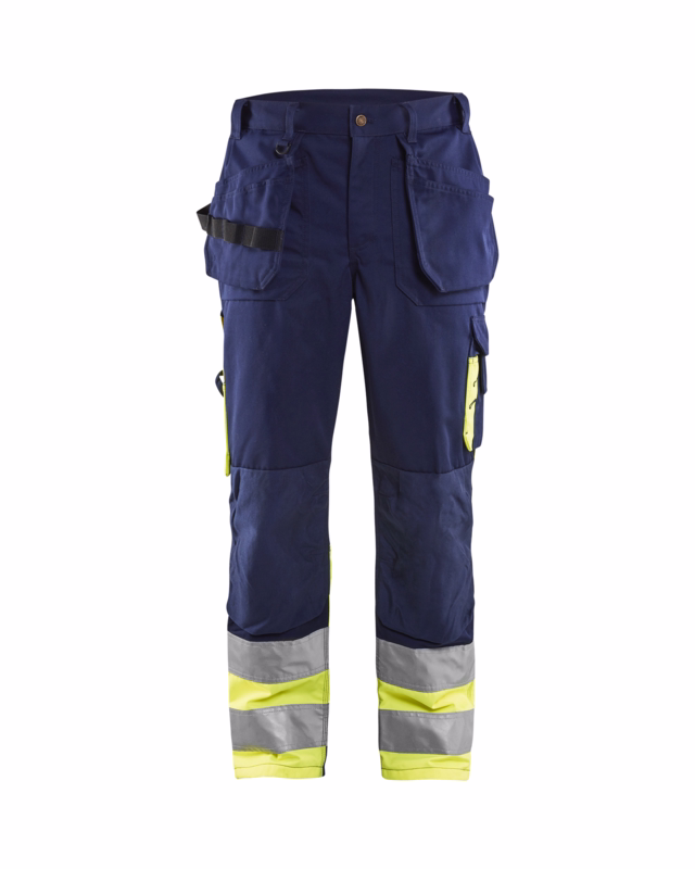 Arbejdsbuks Hi-vis 15291370 marineblå/gul, str. C62