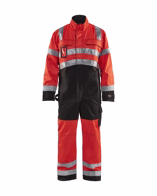 Blåkläder - Kedeldragt Hi-vis 6373 rød/sort