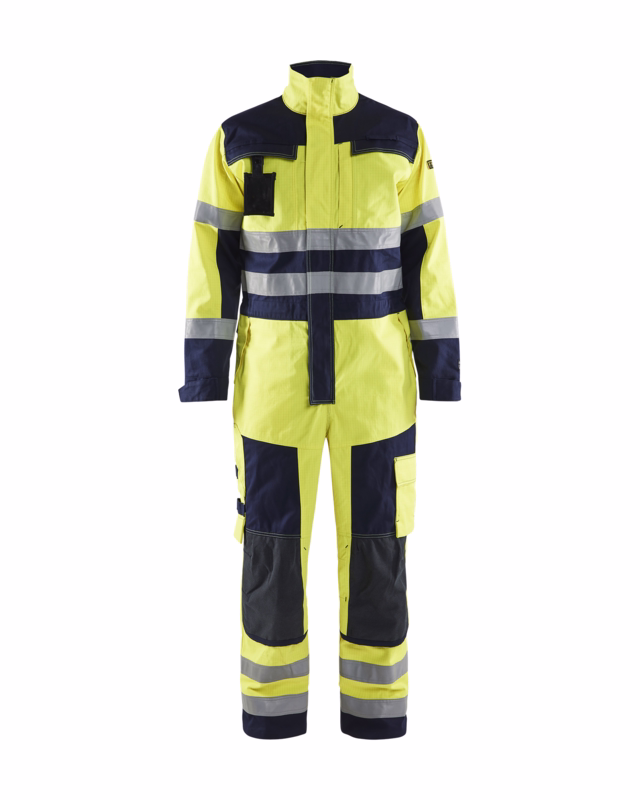 Kedeldragt Hi-vis 6378 gul/marineblå, str. C54