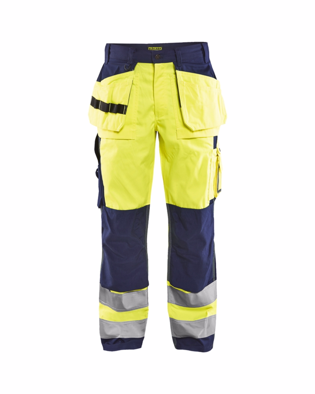 Arbejdsbuks Hi-vis 1533 gul/marineblå, str. D96