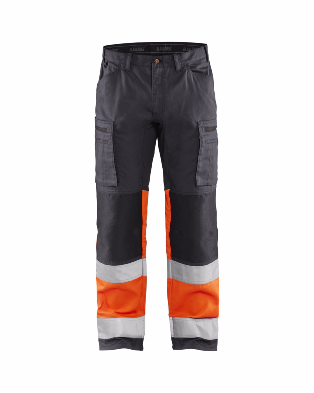Arbejdsbuks Hi-vis 1551 mellemgrå/orange, str. C44