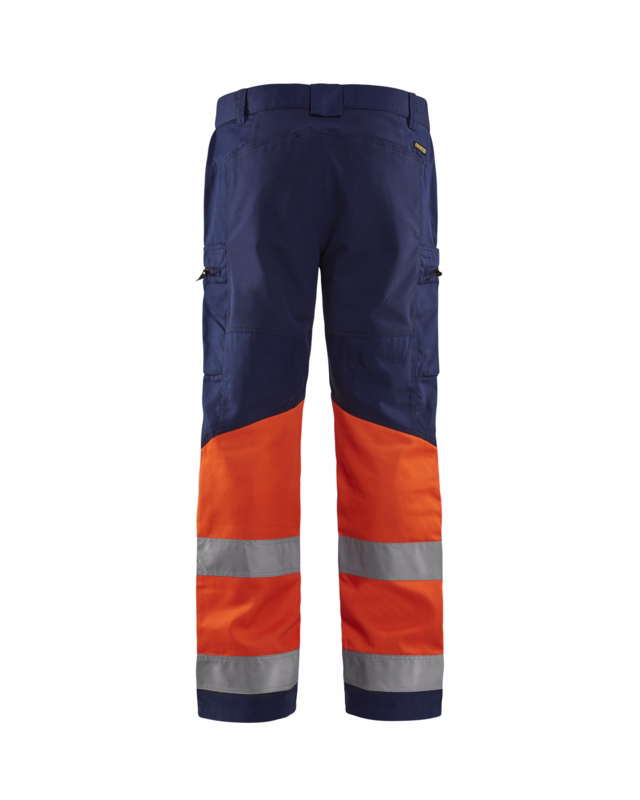Arbejdsbuks Hi-vis 1551 marineblå/orange, str. C150