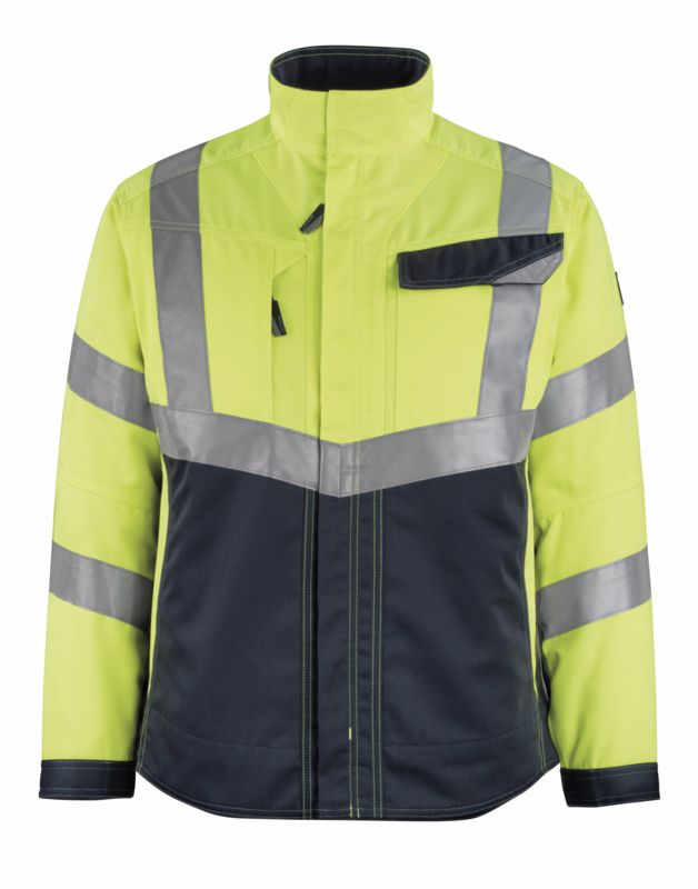 Arbejdsjakke Hi-vis 15509 gul/mørk marine, str. XL
