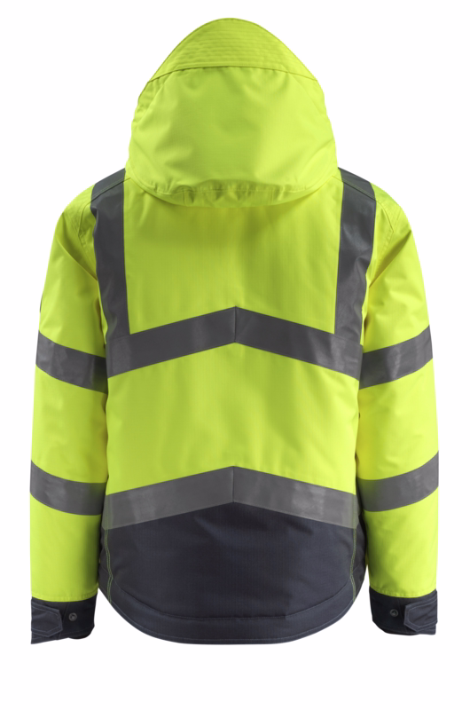 Vinterjakke Hi-vis 15535 gul/mørk marine, str. XL