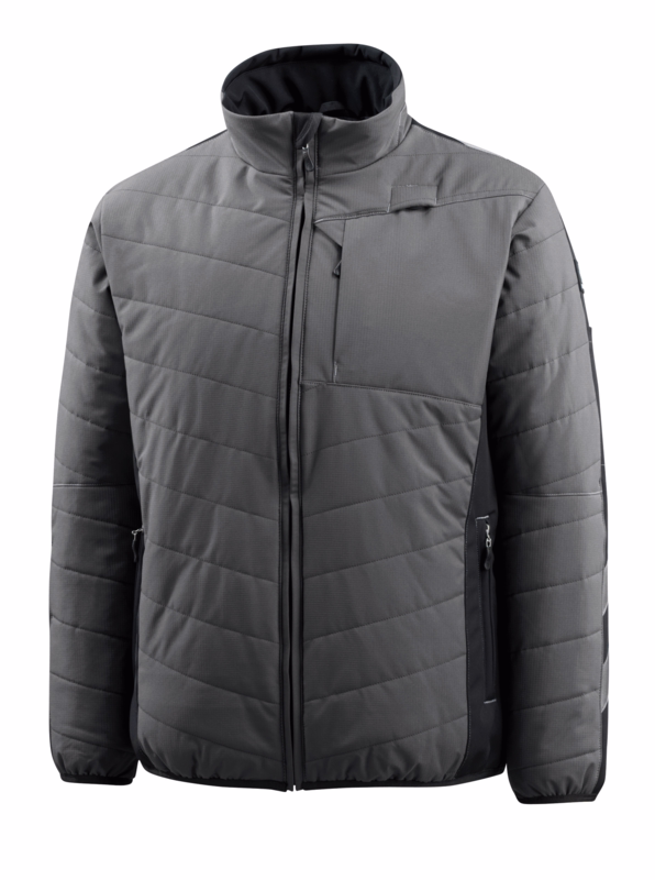 Termojakke 15615 mørk antracit/sort, str. M