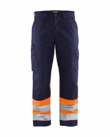 Blåkläder - Arbejdsbuks Hi-vis 1564 marineblå/orange