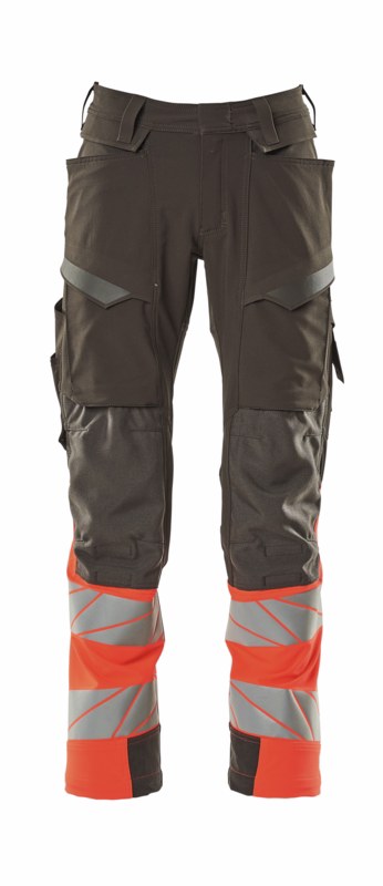 Arbejdsbuks Hi-vis 19179 mørk antracit/rød, str. 82C58