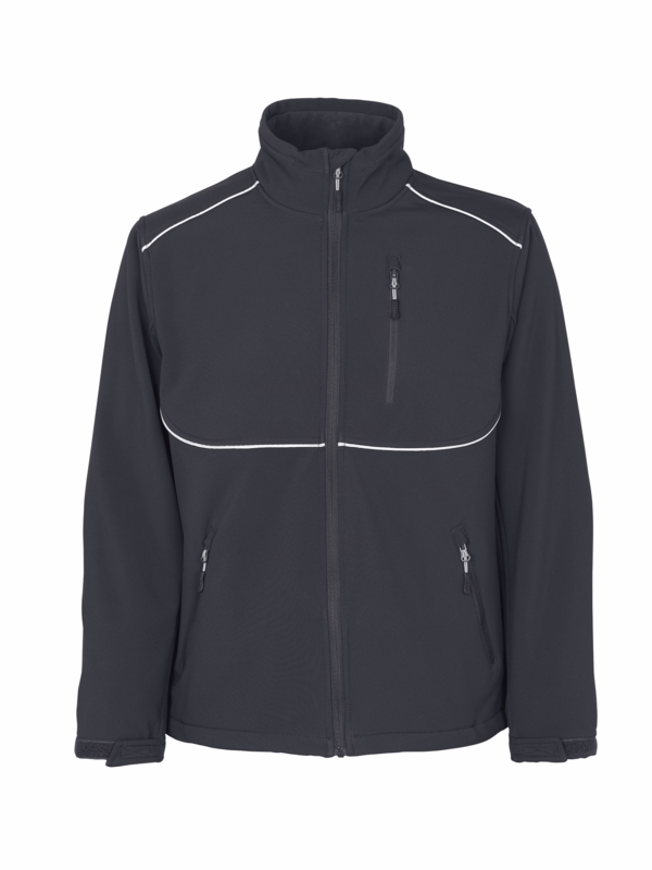 Softshell jakke 10001 mørk antracit, str. 4XL